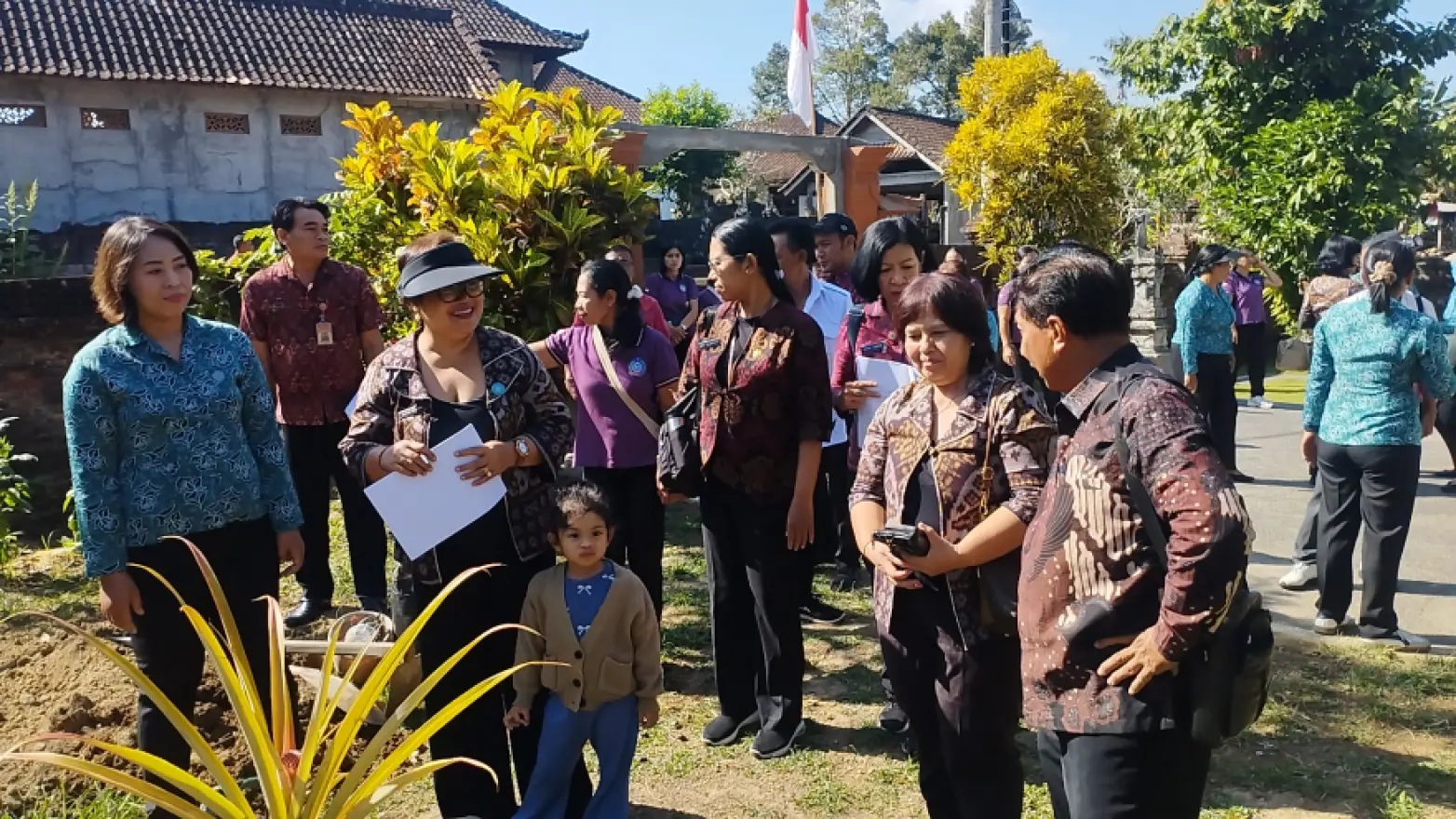 Penilaian lomba "AKU HATINYA PKK"  di Desa Marga Dauh Puri