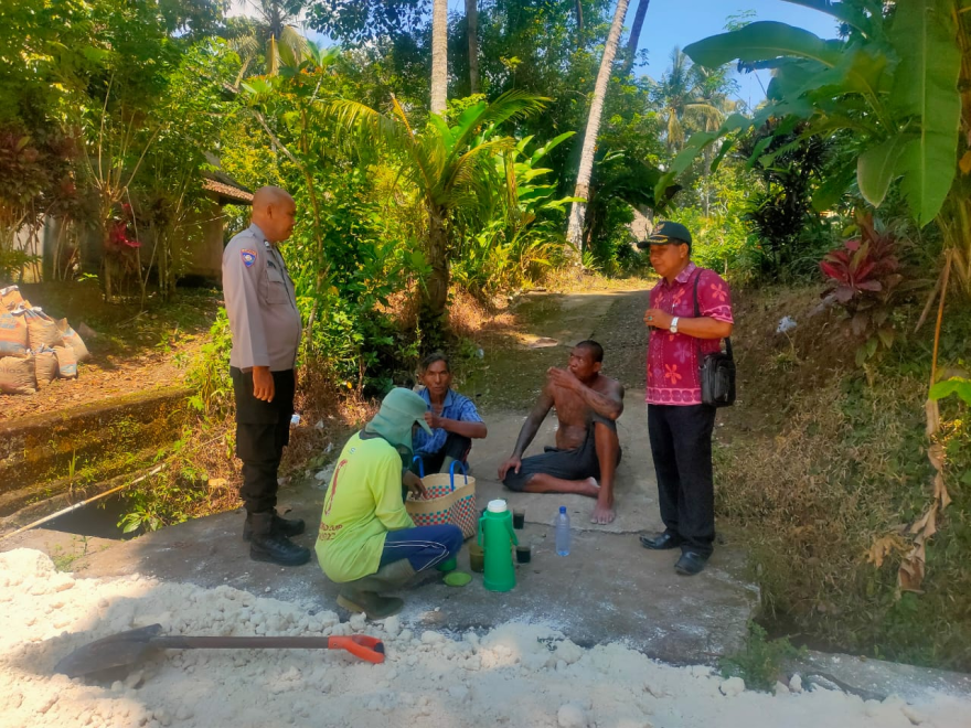 Sida AUM 2025 stimulus insfratuktur di Desa Marga Dauh Puri